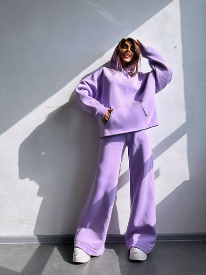 Women's Oversized Hoodie & Wide Leg Sweatpants Set