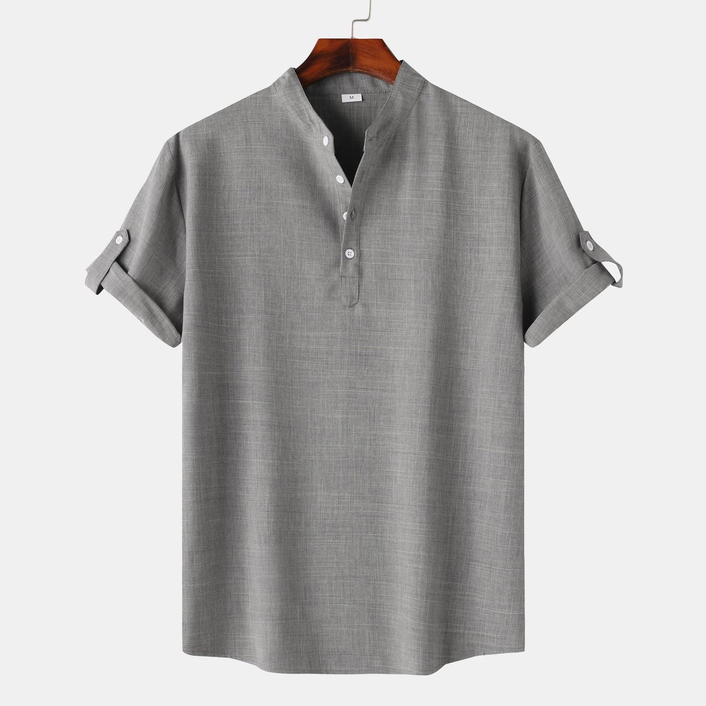Men's Short-Sleeve Henley Shirt