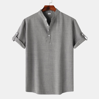 Men's Short-Sleeve Henley Shirt