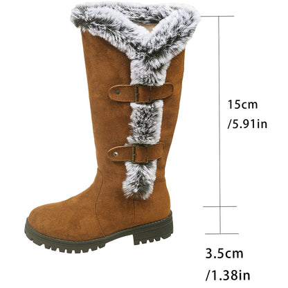 Women's Winter Boots Cuddly Faux Fur Non-slip