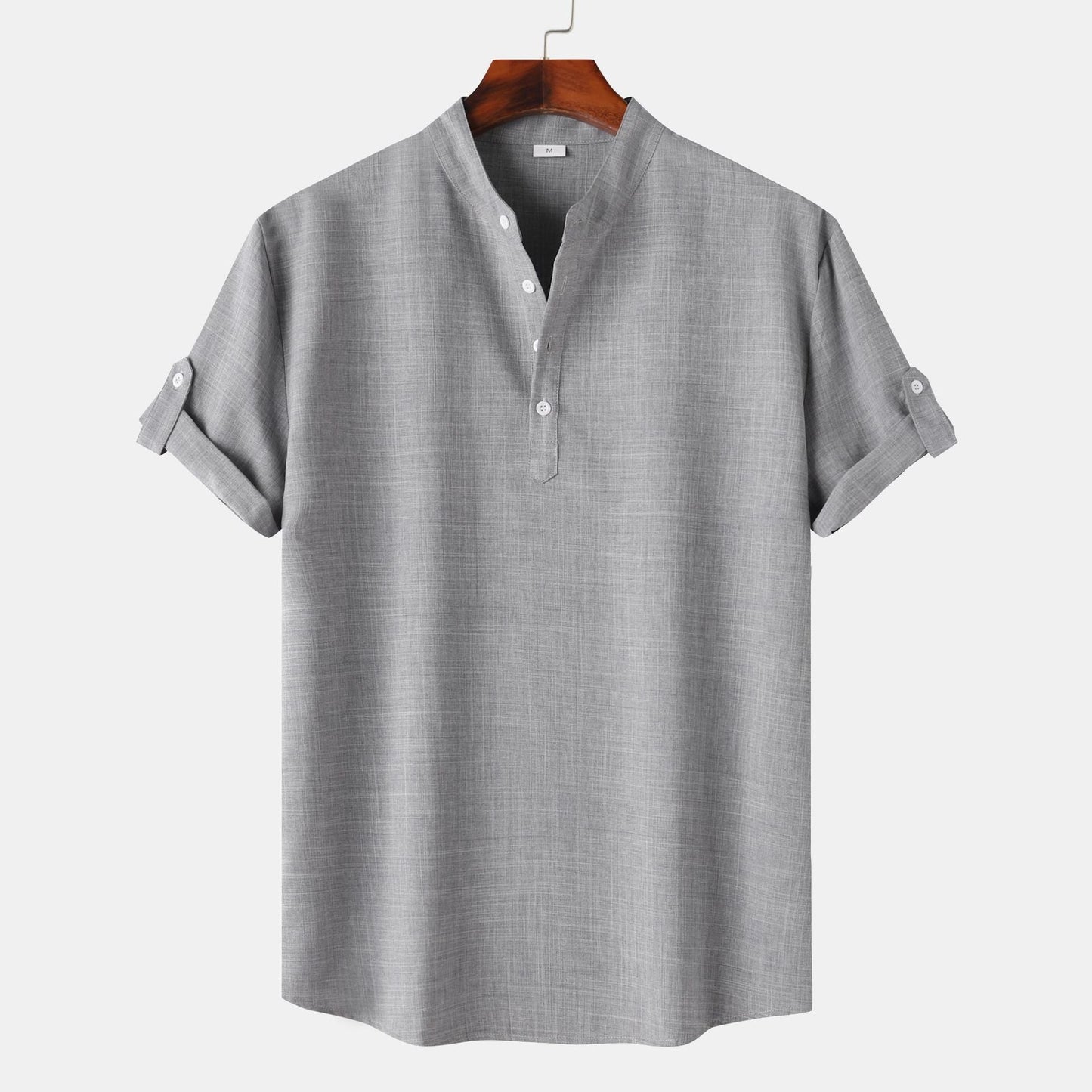 Men's Short-Sleeve Henley Shirt