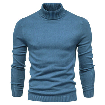 Men's Pullover High Collar Fine Rib Optimal Style