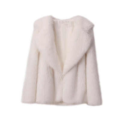 Women's Faux Fur Jacket Elegant Soft Cut