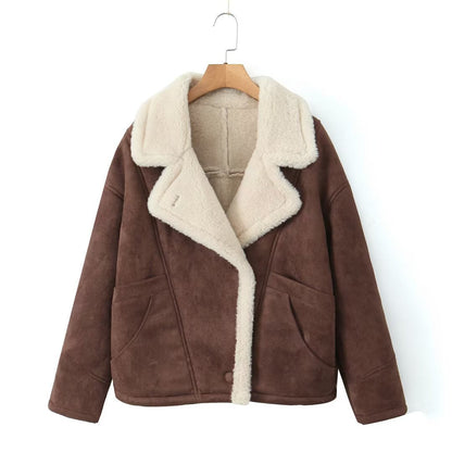 Women's Soft Leather Jacket Soft Lining Plus Size