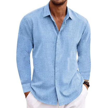 Men's Breathable Long-Sleeve Casual Shirt Modern Cut