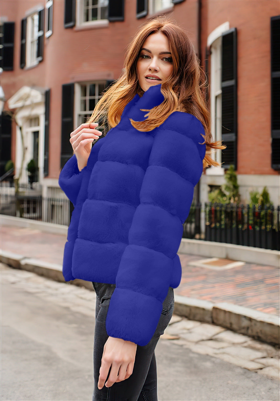 Women's Winter Down Jacket High-Collar Style