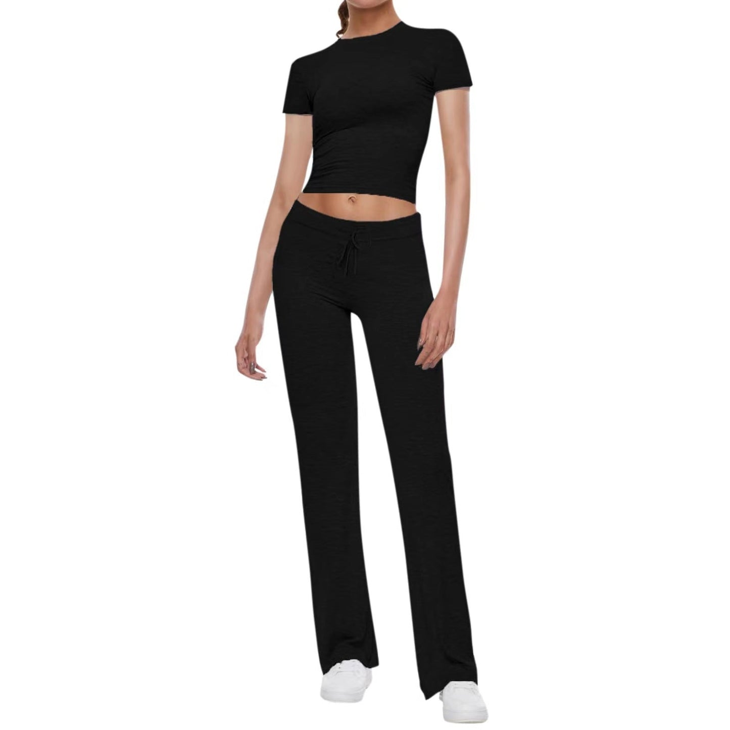 Women's Sport Set Crop Top and Jogger Pants