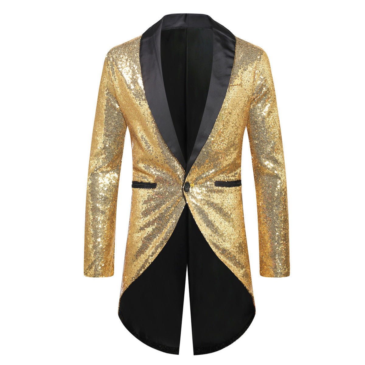 Men's Suit Blazer Glitter Effect Elegant Shawl Lapel