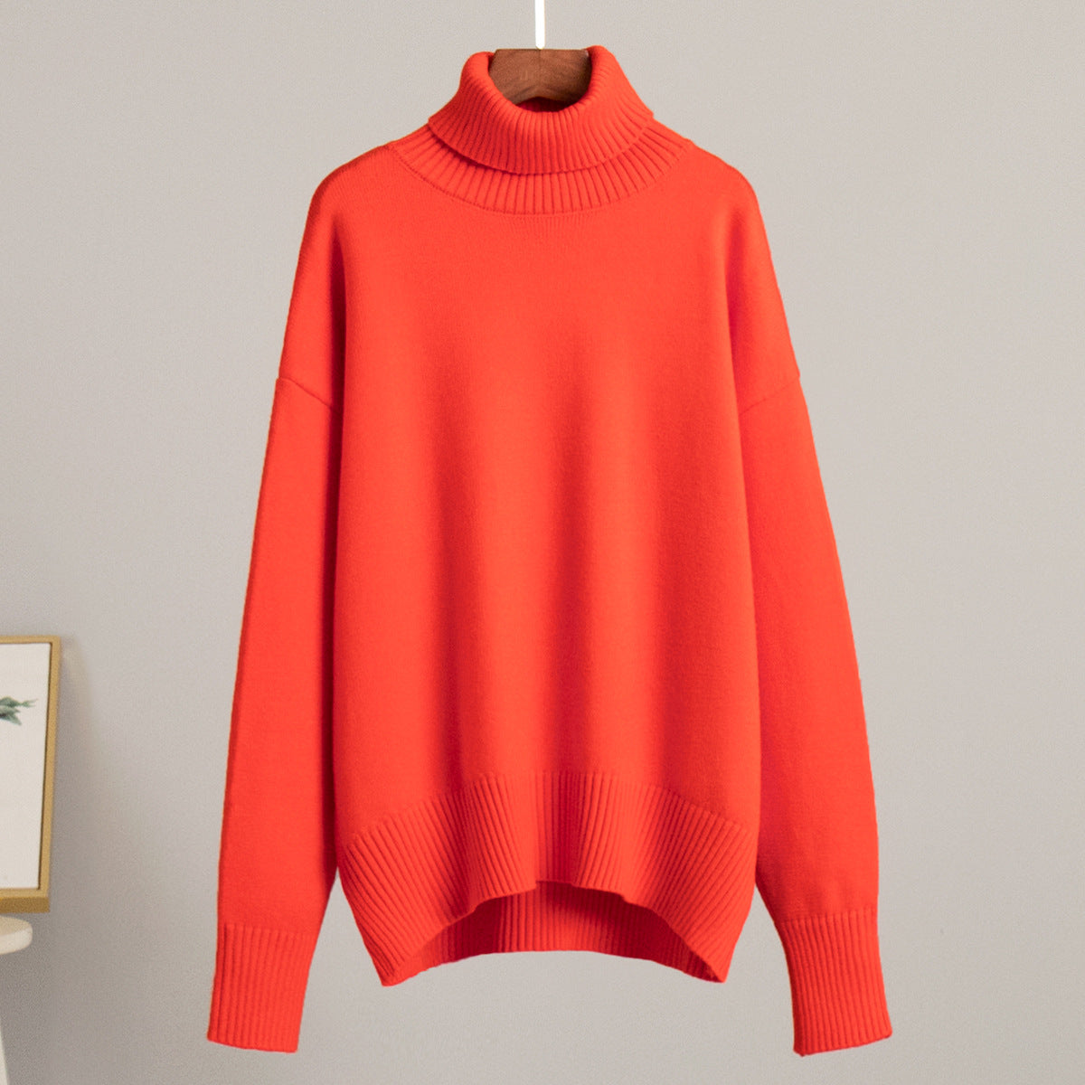 Women's Knitted Jumper Comfortable Warm Ribbed Trim