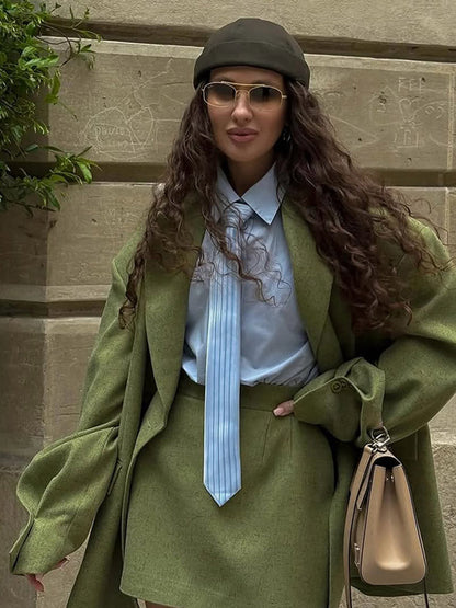 Women's Blazer Jacket Elegant Textured Look