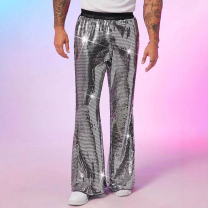 Men's Disco Pants Glitter Sequin Party