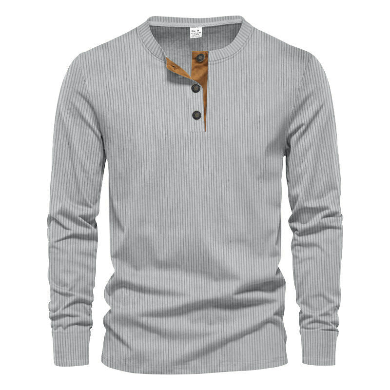 Men's Long-Sleeve Shirt Structured Modern Design