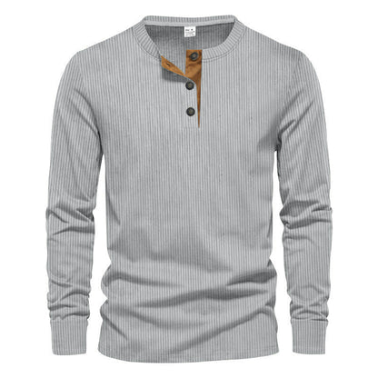 Men's Long-Sleeve Shirt Structured Modern Design