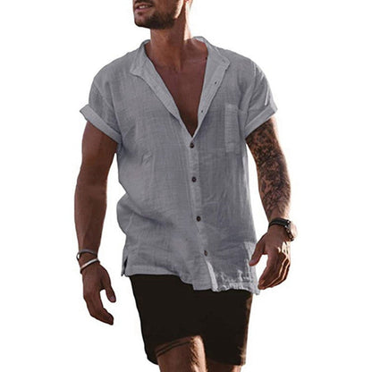 Men's Linen Shirt Summer Comfortable