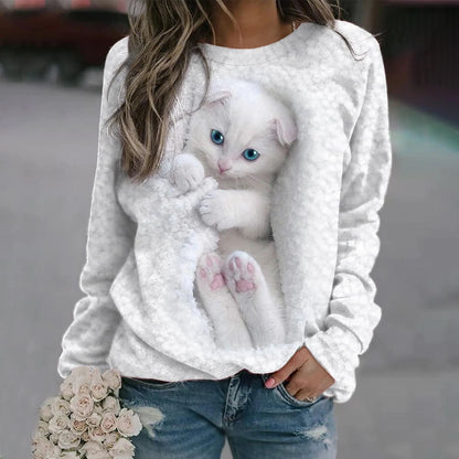 Women's Sweatshirt Cute Animal Print Women's Fashion