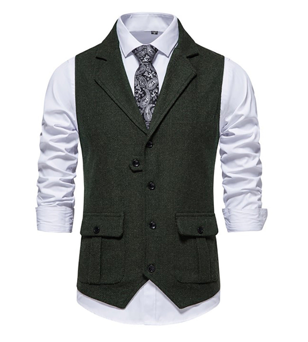 Men's Vest Classic Houndstooth Elegant Design
