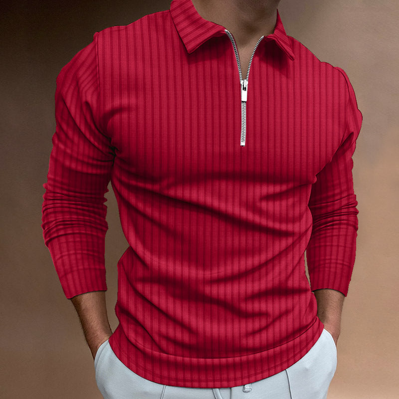 Men's Modern Polo Shirt Zipper Style