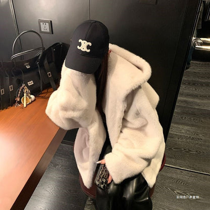 Soft Oversized Women's Fur Jacket Luxury Style