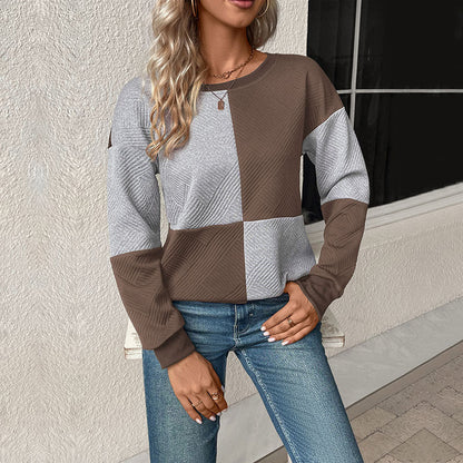 Women's Trendy Geometric Pattern Sweatshirt