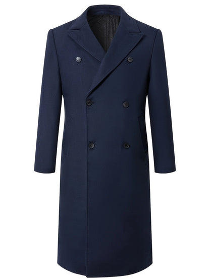 Men's Double-Breasted Winter Coat Elegant Stylish