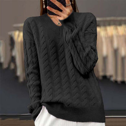 Stylish sweaters with cable knit design
