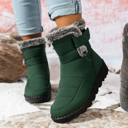 Damen Winterstiefel Warm Fleece Rutschfest - IdealeKleiden
