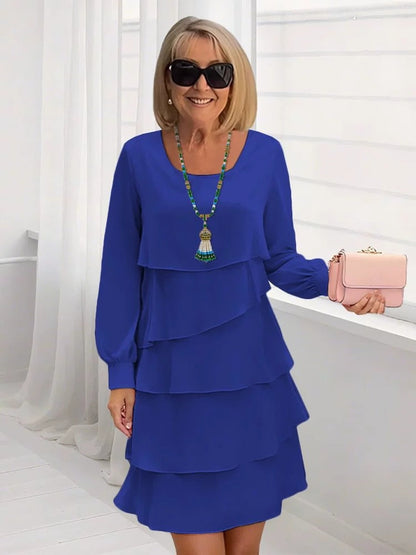 Women's Maxi Dress Elegant Flowing Long-Sleeved