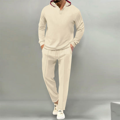 Men's Casual Hooded Breathable Tracksuit