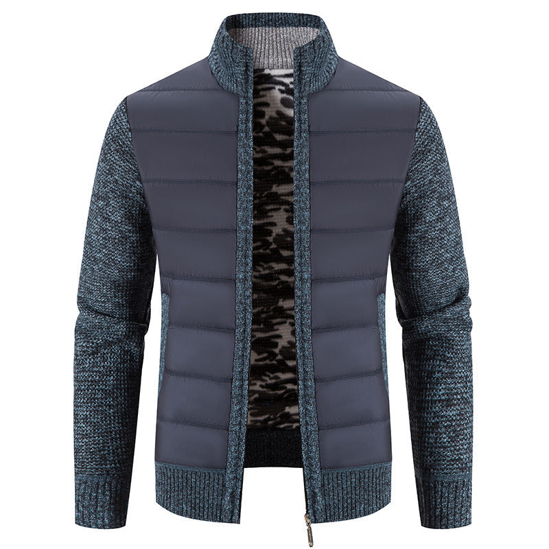 Men's Quilted Jacket Modern Knit Pattern