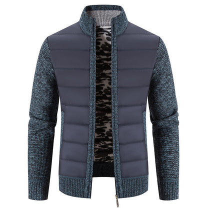 Men's Quilted Jacket Modern Knit Pattern