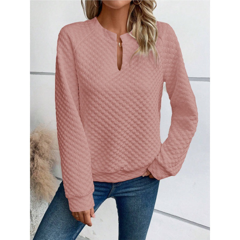 Women's Quilted Pullover Winter Warm Elegant