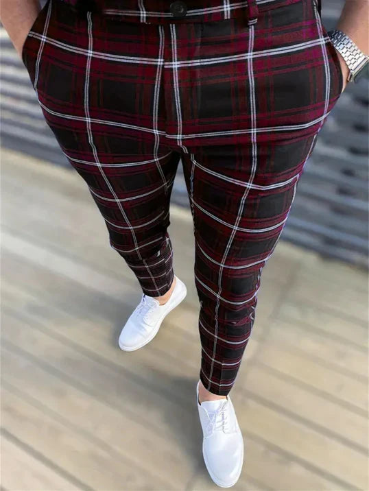 Men's Trousers Modern Stripe Design