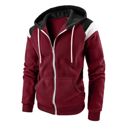 Herren Sportzipper Kapuze Modern Style - IdealeKleiden