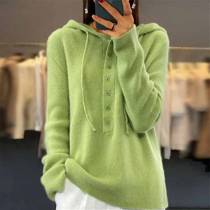 Women's Loose Knit Hoodie