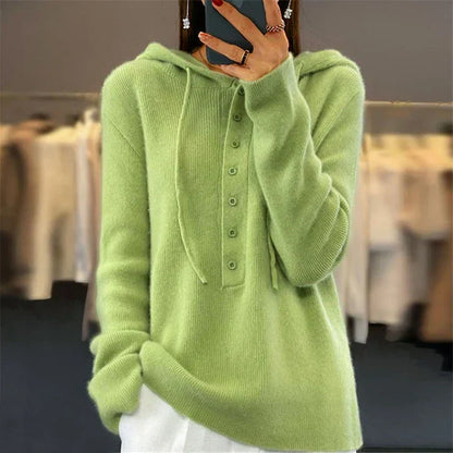 Women's Loose Knit Hoodie