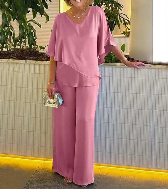 Women's Two-Piece Set Elegant Flowy