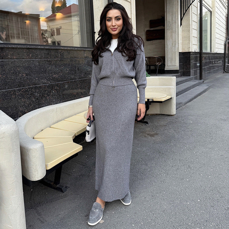 Women's Knitted Dress Elegant Figure