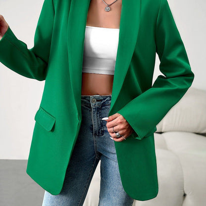 Women's Blazer Fitted Elegant Long