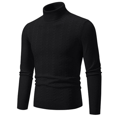 Men's Turtleneck Cable Knit Sweater