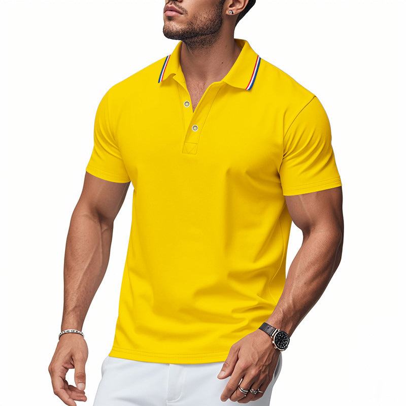 Men's Polo Shirt Modern Collar Moisture Control