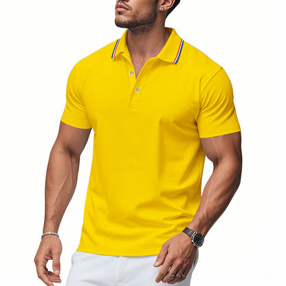 Men's Polo Shirt Modern Collar Moisture Control