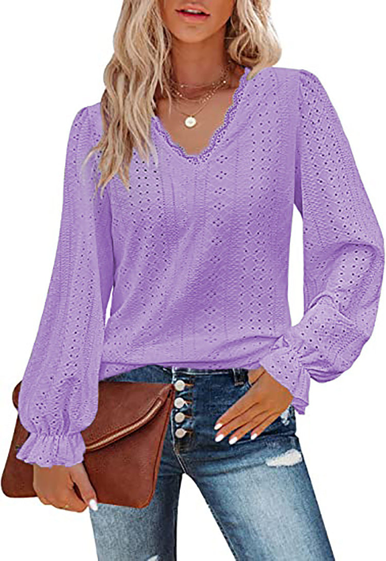 Women's Blouse Romantic Lace Trendy