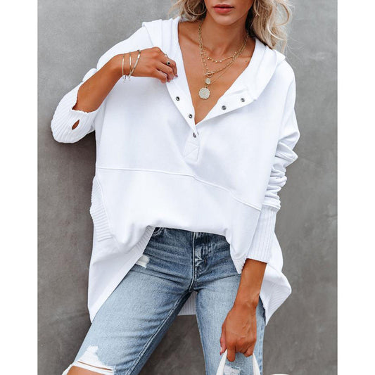Damen Oversize Kapuzenpullover Bequem Stilvoll - IdealeKleiden