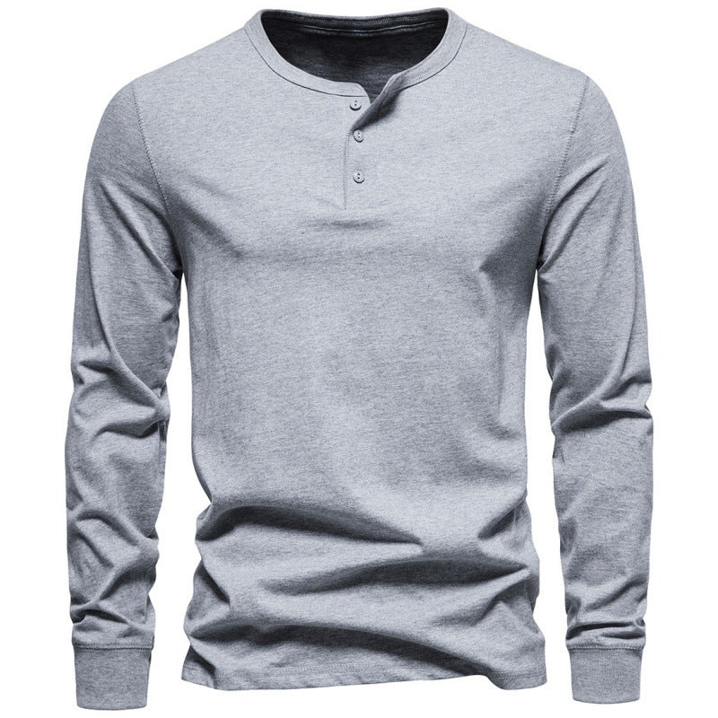 Men's Long-Sleeve Shirt Modern Button-Up Elegant