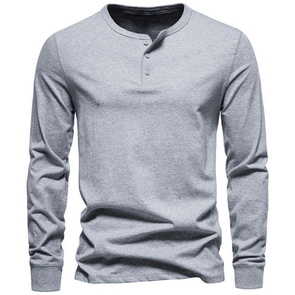 Men's Long-Sleeve Shirt Modern Button-Up Elegant
