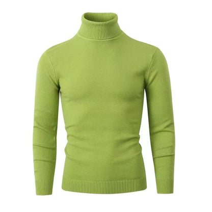 Men's Cotton Turtleneck Sweater - Elegant Design