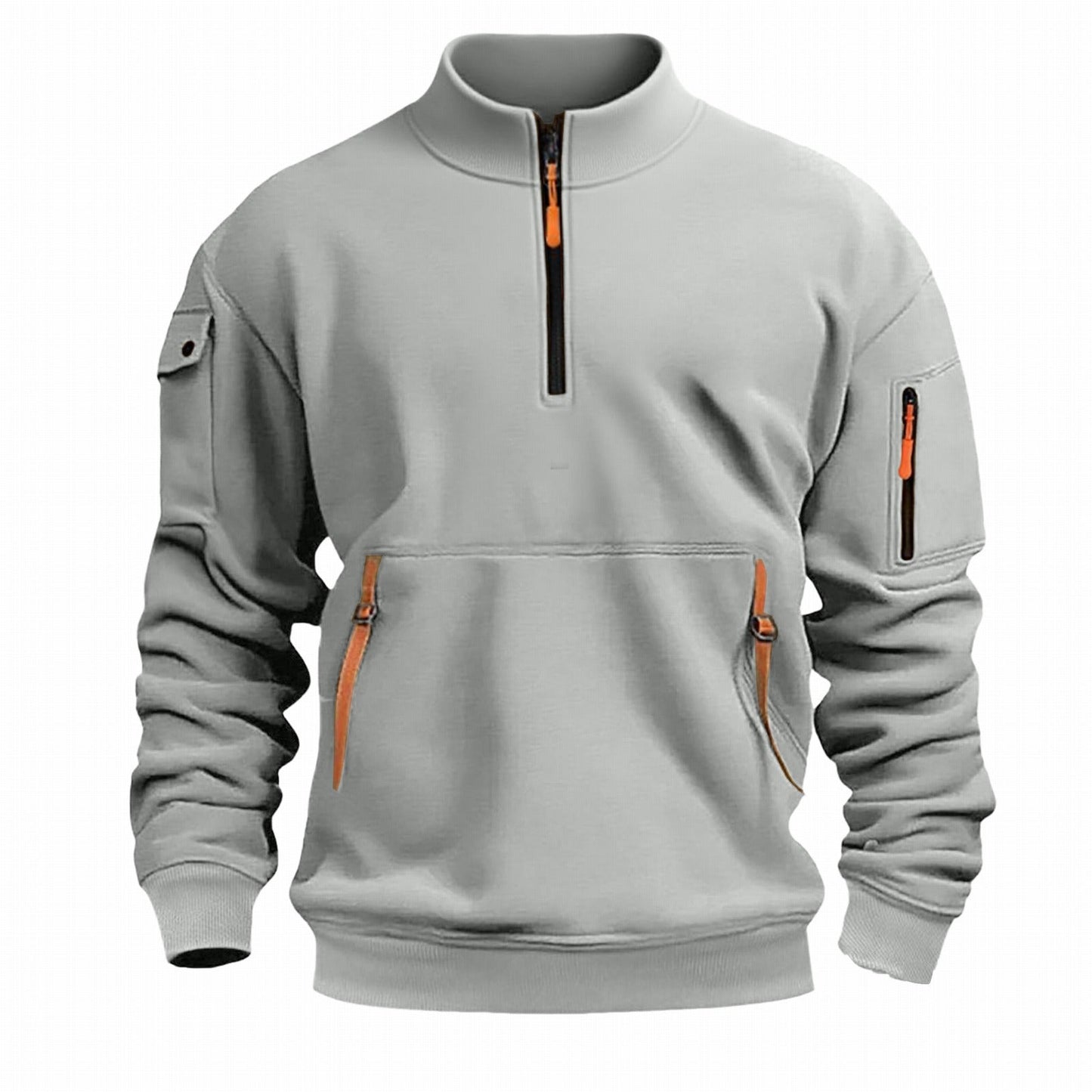 Men's Outdoor Pullover Practical Zipper Pockets