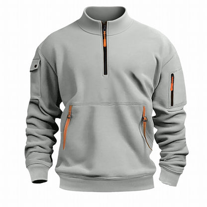 Men's Outdoor Pullover Practical Zipper Pockets