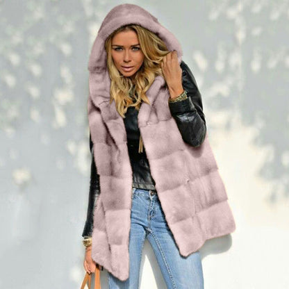 Women's Fleece Jacket With Hood Warm And Comfortable