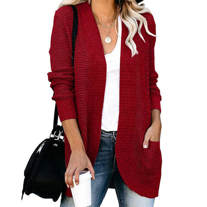 Women's Cardigan Casual Open Front with Pockets